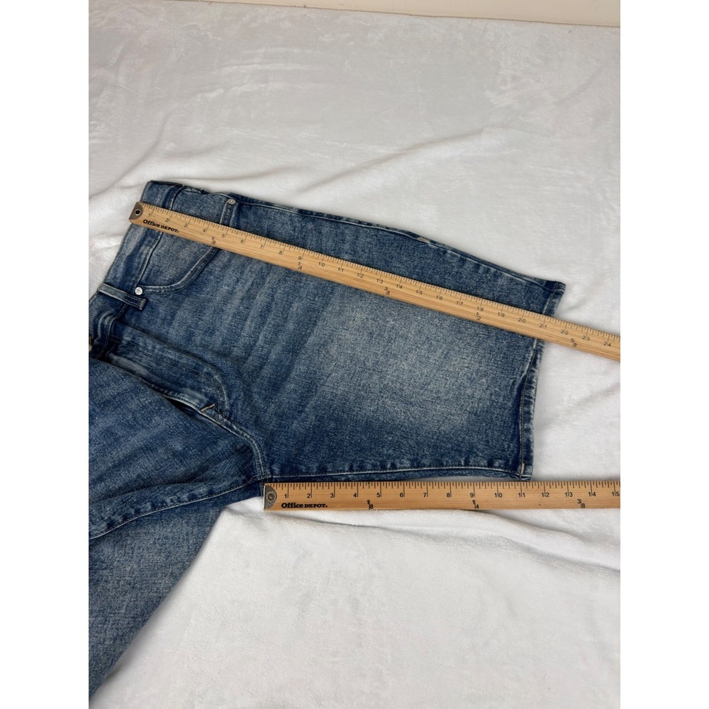 True Religion Ricky SN Flap Denim Shorts Light Blue Wash Mens 40" Fit 42" New - Picture 6 of 8